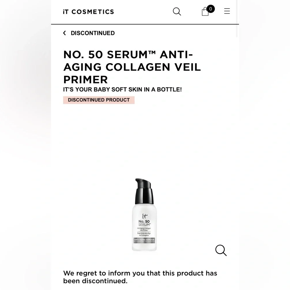 NEW IT Cosmetics No. 50 Serum Anti-Aging Collagen Veil Primer - Picture 2 of 2